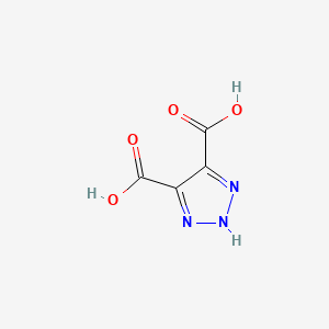 molecular formula C4H3N3O4 B2871435 1H-1,2,3-Triazole-4,5-dicarboxylic acid CAS No. 4546-95-6