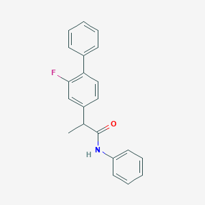 molecular formula C21H18FNO B287144 2-(2-fluoro[1,1'-biphenyl]-4-yl)-N-phenylpropanamide 