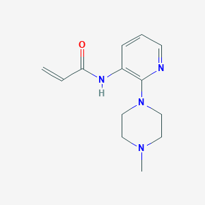 molecular formula C13H18N4O B2871452 N-[2-(4-methylpiperazin-1-yl)pyridin-3-yl]prop-2-enamide CAS No. 2270918-71-1