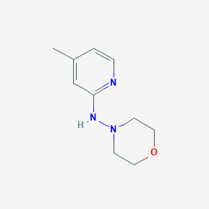 molecular formula C10H15N3O B2871460 N-(4-methylpyridin-2-yl)morpholin-4-amine CAS No. 1260682-90-3
