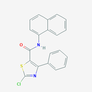 molecular formula C20H13ClN2OS B287147 2-chloro-N-(1-naphthyl)-4-phenyl-1,3-thiazole-5-carboxamide 