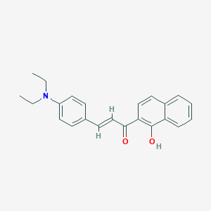 molecular formula C23H23NO2 B2871476 (2E)-3-[4-(diethylamino)phenyl]-1-(1-hydroxynaphthalen-2-yl)prop-2-en-1-one CAS No. 676587-26-1