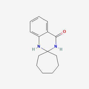 molecular formula C14H18N2O B2871508 1'H-螺[环庚烷-1,2'-喹唑啉]-4'(3'H)-酮 CAS No. 101069-64-1