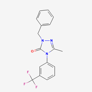 molecular formula C17H14F3N3O B2871523 2-苄基-5-甲基-4-[3-(三氟甲基)苯基]-2,4-二氢-3H-1,2,4-三唑-3-酮 CAS No. 861206-70-4