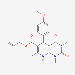Prop-2-enyl 5-(4-methoxyphenyl)-1,3,7-trimethyl-2,4-dioxo-5,8-dihydropyrido[2,3-d]pyrimidine-6-carboxylate