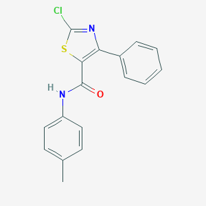molecular formula C17H13ClN2OS B287153 2-chloro-N-(4-methylphenyl)-4-phenyl-1,3-thiazole-5-carboxamide 