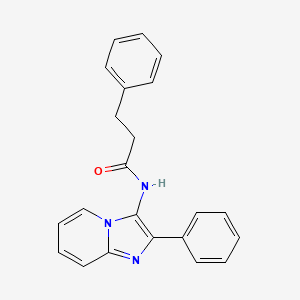 3-phenyl-N-(2-phenylimidazo[1,2-a]pyridin-3-yl)propanamide