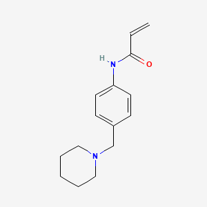 N-[4-(piperidin-1-ylmethyl)phenyl]prop-2-enamide