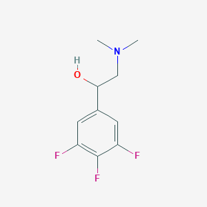 molecular formula C10H12F3NO B2871547 2-(Dimethylamino)-1-(3,4,5-trifluorophenyl)ethan-1-ol CAS No. 1852848-11-3