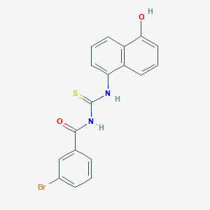 molecular formula C18H13BrN2O2S B2871571 1-(3-Bromobenzoyl)-3-(5-hydroxynaphthalen-1-yl)thiourea CAS No. 501686-05-1