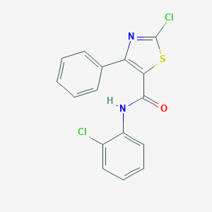 molecular formula C16H10Cl2N2OS B287158 2-chloro-N-(2-chlorophenyl)-4-phenyl-1,3-thiazole-5-carboxamide 