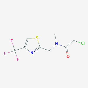 2-Chloro-N-methyl-N-[[4-(trifluoromethyl)-1,3-thiazol-2-yl]methyl]acetamide