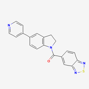 Benzo[c][1,2,5]thiadiazol-5-yl(5-(pyridin-4-yl)indolin-1-yl)methanone