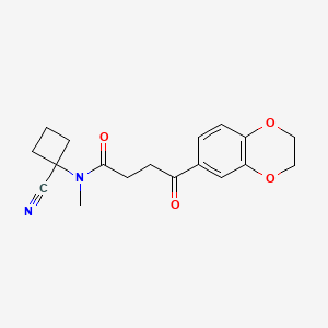 N-(1-cyanocyclobutyl)-4-(2,3-dihydro-1,4-benzodioxin-6-yl)-N-methyl-4-oxobutanamide