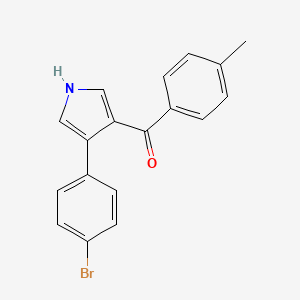 molecular formula C18H14BrNO B2871594 (4-(4-Bromophenyl)-1H-pyrrol-3-yl)(4-methylphenyl)methanone CAS No. 478031-39-9