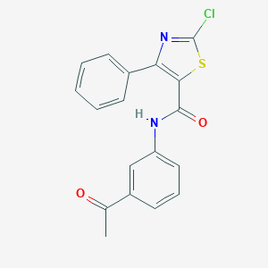 N-(3-acetylphenyl)-2-chloro-4-phenyl-1,3-thiazole-5-carboxamide