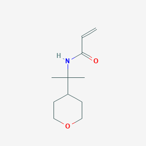molecular formula C11H19NO2 B2871635 N-[2-(Oxan-4-yl)propan-2-yl]prop-2-enamide CAS No. 2224254-13-9