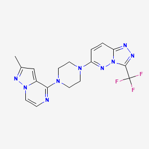 6-[4-(2-Methylpyrazolo[1,5-a]pyrazin-4-yl)piperazin-1-yl]-3-(trifluoromethyl)-[1,2,4]triazolo[4,3-b]pyridazine