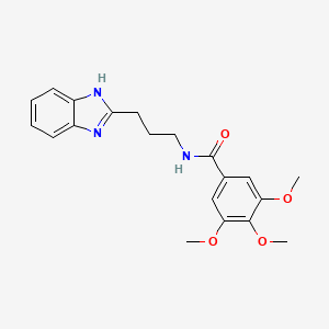 N-[3-(1H-benzimidazol-2-yl)propyl]-3,4,5-trimethoxybenzamide