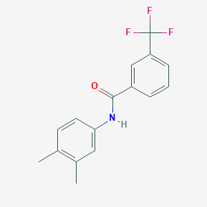 molecular formula C16H14F3NO B287166 N-(3,4-dimethylphenyl)-3-(trifluoromethyl)benzamide 