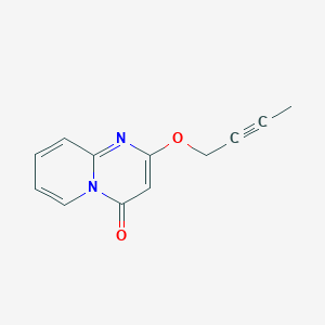 molecular formula C12H10N2O2 B2871662 2-(but-2-yn-1-yloxy)-4H-pyrido[1,2-a]pyrimidin-4-one CAS No. 108564-80-3