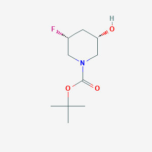 Tert-butyl (3R,5S)-3-fluoro-5-hydroxypiperidine-1-carboxylate