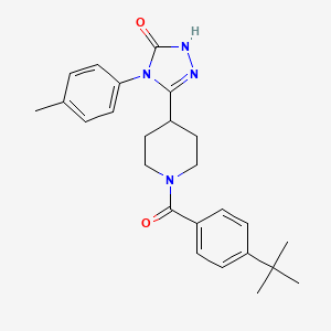 5-[1-(4-tert-butylbenzoyl)piperidin-4-yl]-4-(4-methylphenyl)-2,4-dihydro-3H-1,2,4-triazol-3-one