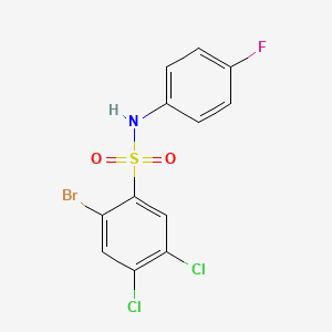 2-bromo-4,5-dichloro-N-(4-fluorophenyl)benzene-1-sulfonamide