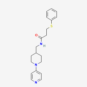 3-(phenylthio)-N-((1-(pyridin-4-yl)piperidin-4-yl)methyl)propanamide