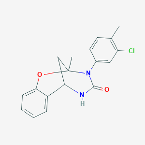 3-(3-chloro-4-methylphenyl)-2-methyl-5,6-dihydro-2H-2,6-methanobenzo[g][1,3,5]oxadiazocin-4(3H)-one