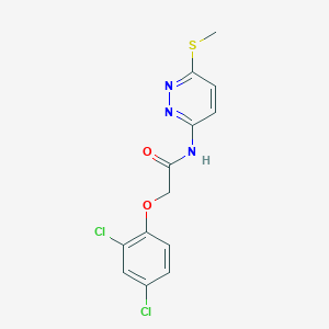 2-(2,4-dichlorophenoxy)-N-(6-(methylthio)pyridazin-3-yl)acetamide
