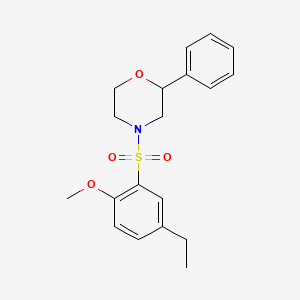 4-((5-Ethyl-2-methoxyphenyl)sulfonyl)-2-phenylmorpholine