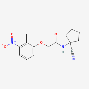 N-(1-cyanocyclopentyl)-2-(2-methyl-3-nitrophenoxy)acetamide