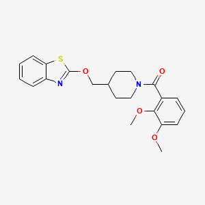 (4-((Benzo[d]thiazol-2-yloxy)methyl)piperidin-1-yl)(2,3-dimethoxyphenyl)methanone