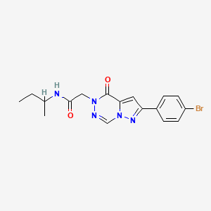2-(2-(4-bromophenyl)-4-oxopyrazolo[1,5-d][1,2,4]triazin-5(4H)-yl)-N-(sec-butyl)acetamide