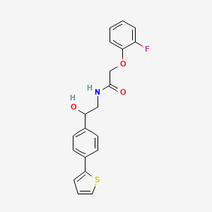 2-(2-fluorophenoxy)-N-{2-hydroxy-2-[4-(thiophen-2-yl)phenyl]ethyl}acetamide