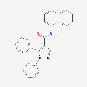 molecular formula C26H19N3O B287171 N-(1-naphthyl)-1,5-diphenyl-1H-pyrazole-4-carboxamide 