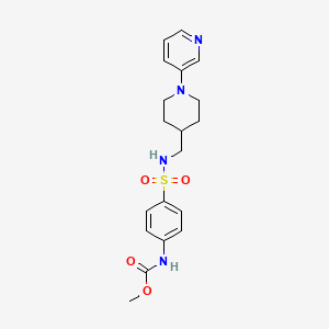 methyl (4-(N-((1-(pyridin-3-yl)piperidin-4-yl)methyl)sulfamoyl)phenyl)carbamate