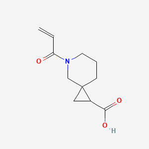 5-Prop-2-enoyl-5-azaspiro[2.5]octane-2-carboxylic acid