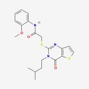 B2871751 N-(2-methoxyphenyl)-2-{[3-(3-methylbutyl)-4-oxo-3,4-dihydrothieno[3,2-d]pyrimidin-2-yl]sulfanyl}acetamide CAS No. 1252905-31-9
