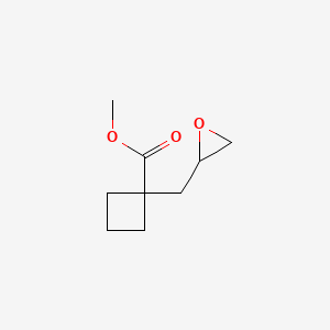 molecular formula C9H14O3 B2871752 Methyl 1-(oxiran-2-ylmethyl)cyclobutane-1-carboxylate CAS No. 2126177-87-3