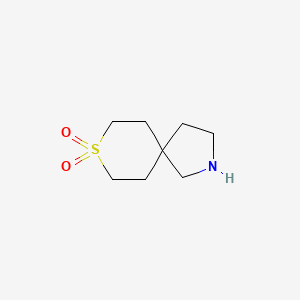 molecular formula C8H15NO2S B2871775 8-Thia-2-azaspiro[4.5]decane 8,8-dioxide CAS No. 1250496-39-9
