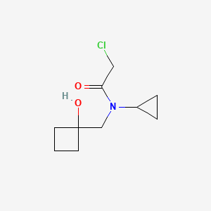 2-Chloro-N-cyclopropyl-N-[(1-hydroxycyclobutyl)methyl]acetamide