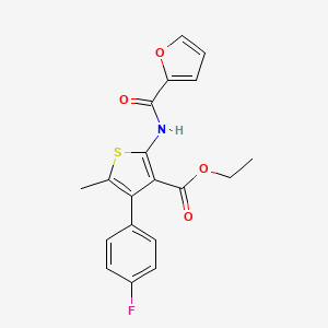 Ethyl 4-(4-fluorophenyl)-2-(furan-2-carboxamido)-5-methylthiophene-3-carboxylate