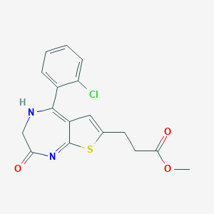 7-(2-Carbomethoxyethyl)-5-(2-chlorophenyl)-thieno-1,4-diazepin-2-one