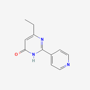 molecular formula C11H11N3O B2871806 6-ethyl-2-(pyridin-4-yl)pyrimidin-4(3H)-one CAS No. 1146290-21-2