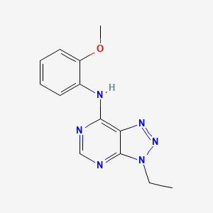 3-ethyl-N-(2-methoxyphenyl)triazolo[4,5-d]pyrimidin-7-amine