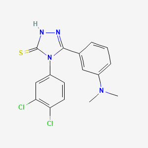4-(3,4-dichlorophenyl)-5-[3-(dimethylamino)phenyl]-4H-1,2,4-triazole-3-thiol