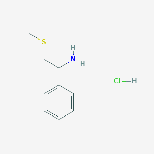 2-Methylsulfanyl-1-phenylethanamine;hydrochloride