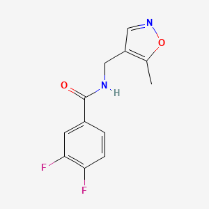 3,4-difluoro-N-((5-methylisoxazol-4-yl)methyl)benzamide